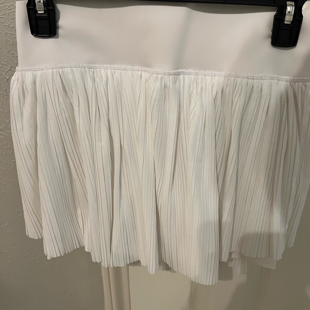 NWOT Adidas White Pleated Tennis Skirt